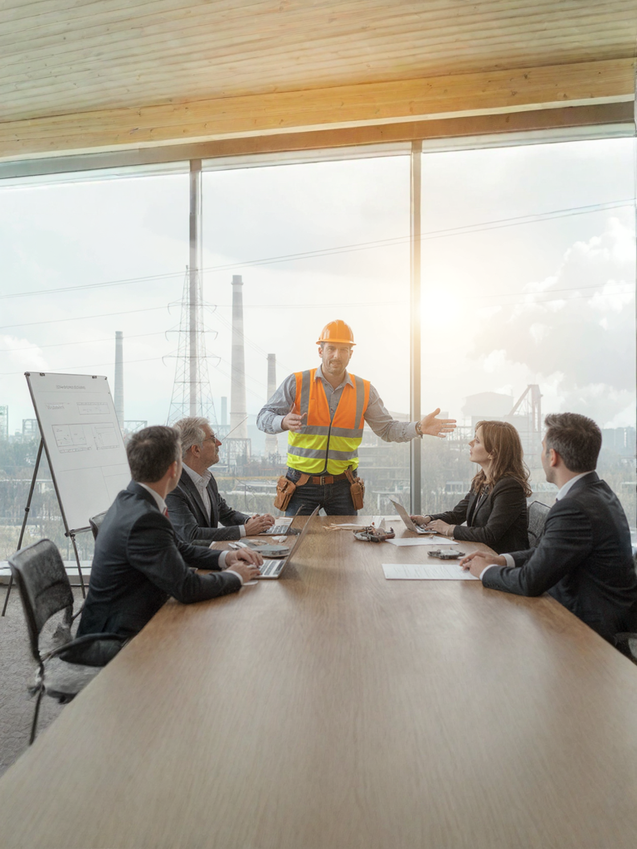 Construction worker getting help with unpaid wages